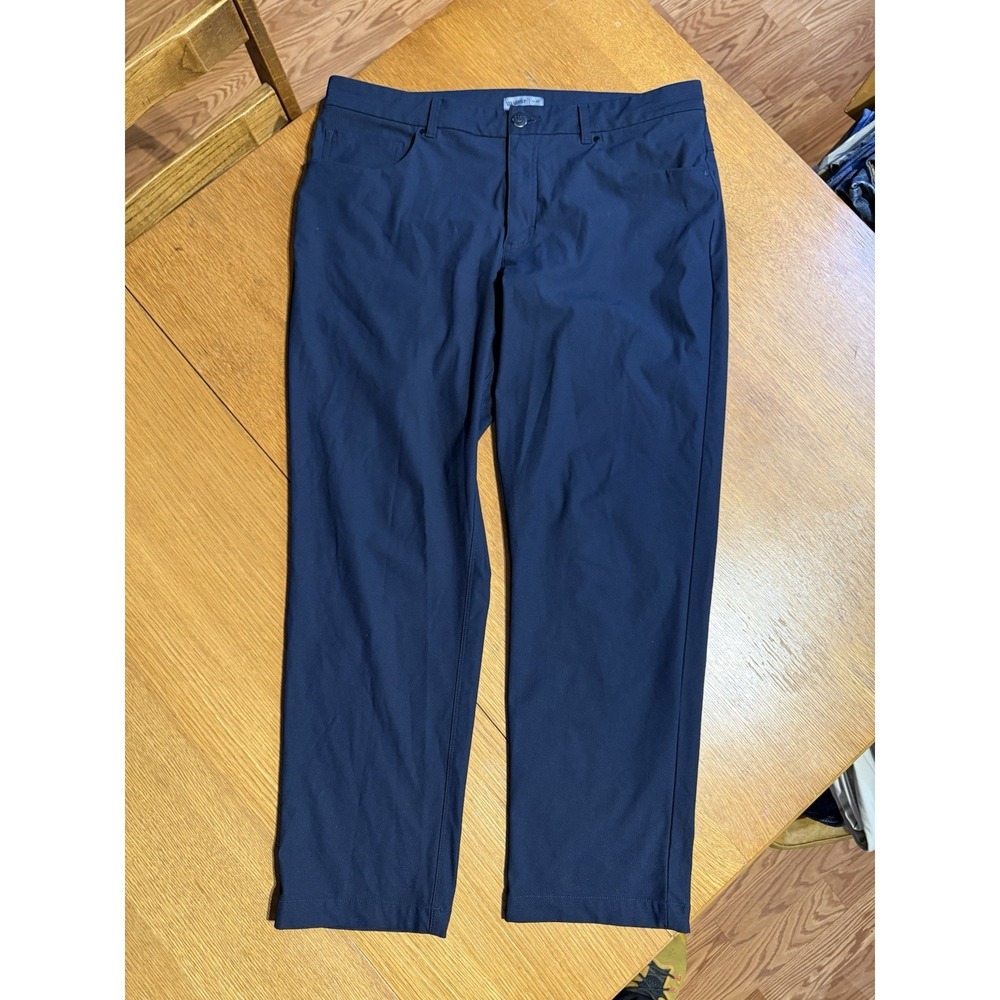 VRST Pants Mens 35x30 Black Stretch Performance 5 Pocket Commuter Casual Golf